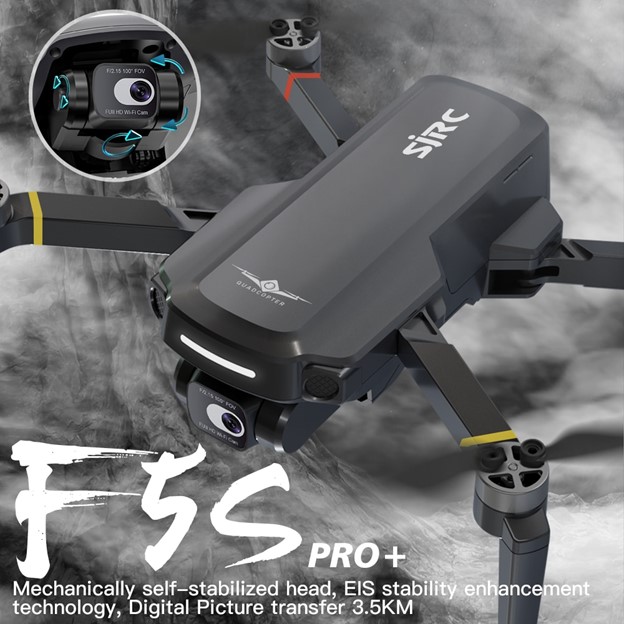 Дрон SJRC F5S PRO Plus с GPS, 3.5KM полет и 4K камера