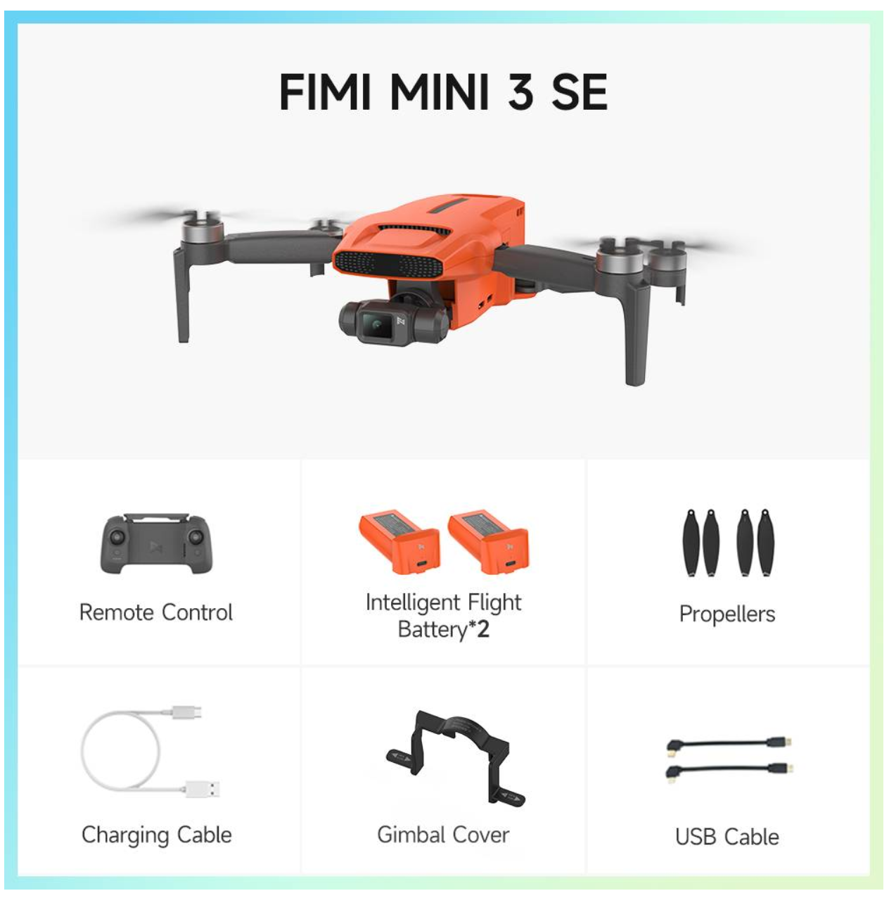Дрон FIMI Mini 3 SE COMBO с 4K камера и 9км полет