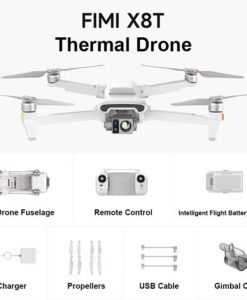 Дрон FIMI X8T V640 с термална камера, 30х хибриден ZOOM и 20 км обхват